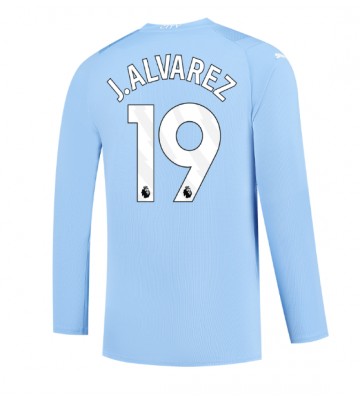 Manchester City Julian Alvarez #19 Hjemmebanetrøje 2023-24 Lange ærmer